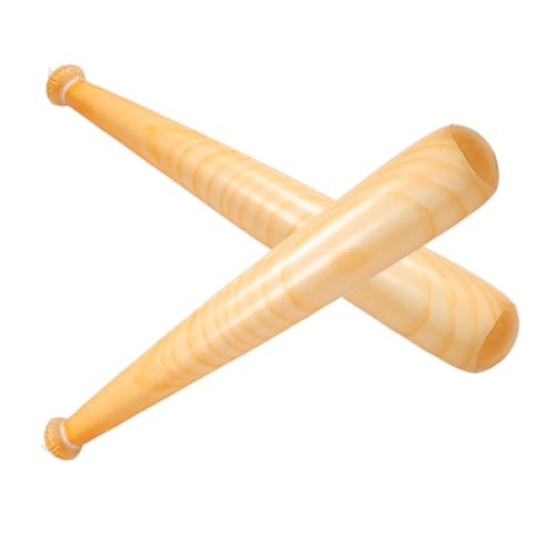 KICHOUSE 2 Stück Aufblasbare Baseballschläger PVC Holzmaserung Realistisch Faltbar Sicher für Partyspiele Baseball Mottoparty Sommerspaß KICHOUSE 2 Stück Aufblasbare Baseballschläger PVC Holzmaserung Realistisch Faltbar Sicher für Partyspiele Baseball Mottoparty Sommerspaß von KICHOUSE