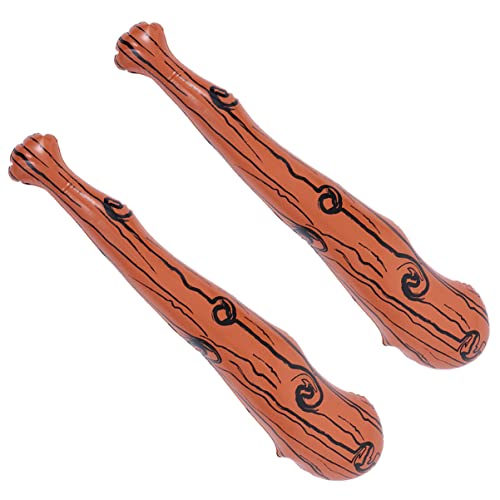 KICHOUSE 2 Stück Aufblasbarer PVC Baseballschläger mit Braunen Streifen Cheer Sticks für Sportveranstaltungen Partys und Outdoor Aktivitäten Sicher und Leicht zu Transportieren KICHOUSE 2 Stück Aufblasbarer PVC Baseballschläger mit Braunen Streifen Cheer Sticks für Sportveranstaltungen Partys und Outdoor Aktivitäten Sicher und Leicht zu Transportieren von KICHOUSE