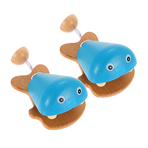 KICHOUSE 2 Stück Fischkastagnetten kinderinstrumente Instrument Toys Haushalt Kastagnette interessante Kinderkastagnette Kinderversorgung Holz Blue KICHOUSE 2 Stück Fischkastagnetten kinderinstrumente Instrument Toys Haushalt Kastagnette interessante Kinderkastagnette Kinderversorgung Holz Blue von KICHOUSE