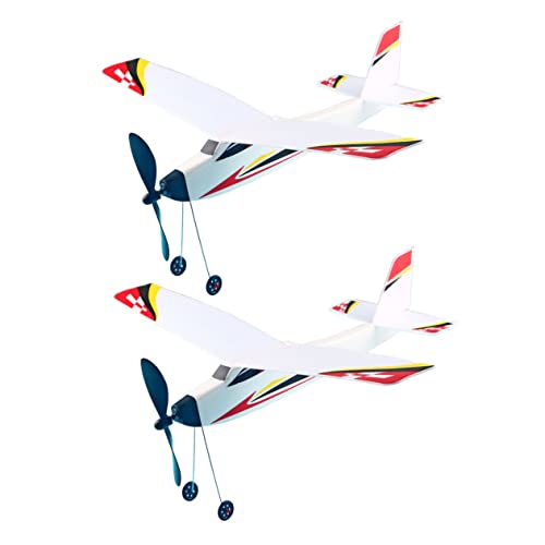 KICHOUSE 2 Stück Flugzeug aus Schaumstoff Gummiband Gesteuerte Glider Modelle mit Zufälligen Mustern für Geburtstagsfeiern und Dekoration KICHOUSE 2 Stück Flugzeug aus Schaumstoff Gummiband Gesteuerte Glider Modelle mit Zufälligen Mustern für Geburtstagsfeiern und Dekoration von KICHOUSE