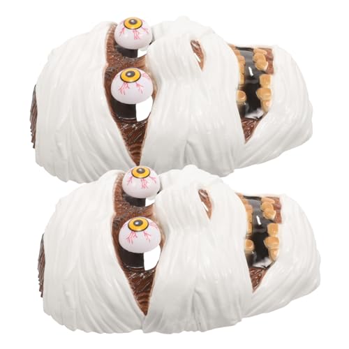 KICHOUSE 2 Stück Halloween Maske Gruselige Zombie Gesichtsmaske aus Leichtem Kunststoff für Karneval Cosplay Party Kostüm Zubehör Komfortabel und Eindrucksvoll für Halloween und KICHOUSE 2 Stück Halloween Maske Gruselige Zombie Gesichtsmaske aus Leichtem Kunststoff für Karneval Cosplay Party Kostüm Zubehör Komfortabel und Eindrucksvoll für Halloween und von KICHOUSE