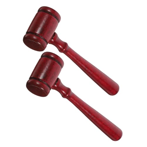 KICHOUSE 2 Stück Holzrichterhammer Teiliges Kleine Holzhammer mit Glatter Oberfläche Langlebig und Leicht Laut Klingend für Auktionen und Rollenspiele als Kostümzubehör und Partygeschenk KICHOUSE 2 Stück Holzrichterhammer Teiliges Kleine Holzhammer mit Glatter Oberfläche Langlebig und Leicht Laut Klingend für Auktionen und Rollenspiele als Kostümzubehör und Partygeschenk von KICHOUSE