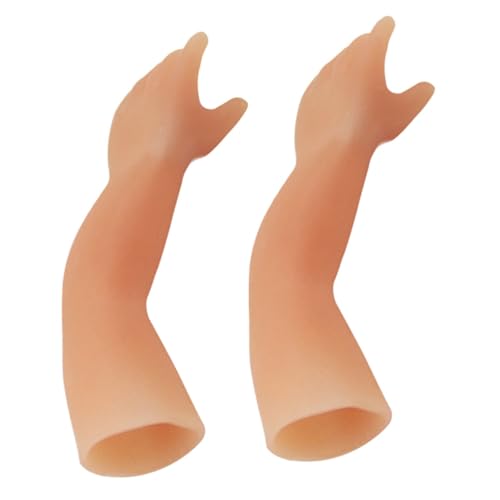 KICHOUSE 2 Stück Kobolds Hand Halloween Gefälschte Hand Kleine Hand Aus Silikon Trick-Requisiten Partyversorgung Partytrick Partygeschenk Halloween-Requisite Fingerspielzeug Kieselgel von KICHOUSE