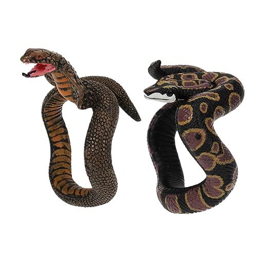 KICHOUSE 2 Stück Kreatives Schlangen Armband Halloween Streiche für Realistische Snake Props für Partys und Kostüme Spaßige Spielzeuge zur Dekoration und Unterhaltung von KICHOUSE