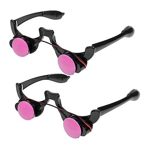 KICHOUSE 2 Stück LED Partybrille für Halloween und Feste Leuchtende Clownbrille für Cosplay Rave Partys und Karneval Bequeme Tragbare und Stylische Accessoires von KICHOUSE
