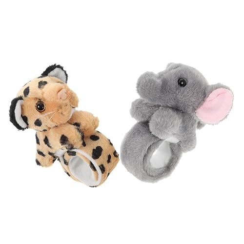 KICHOUSE 2 Stück Pop-Kreis-Armband Schnapparmband Kuscheltiere Für Kinderarmbänder Masse Armband Für Schnapparmbänder Masse Slap -Armband Kuscheltiere Pp Baumwolle von KICHOUSE