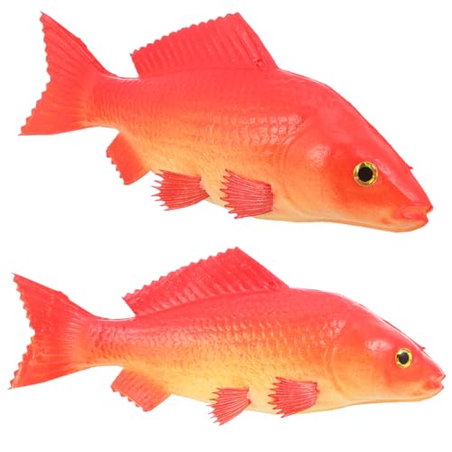 KICHOUSE 2 Stück Simulation Fischmodell Aquarienschmuck künstliches Tier Künstlicher Modellfisch simuliertes Tiermodell realistisches Simulationsfischmodell Fisch-Modell Pu rot KICHOUSE 2 Stück Simulation Fischmodell Aquarienschmuck künstliches Tier Künstlicher Modellfisch simuliertes Tiermodell realistisches Simulationsfischmodell Fisch-Modell Pu rot von KICHOUSE
