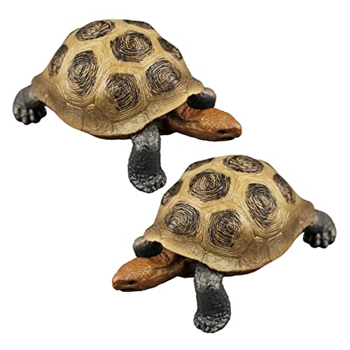 KICHOUSE 2pcs Realistische Schildkröte Spielzeug Für Kinder Tier Figuren Home Decor Schildkröte Statue Schildkröte Modell von KICHOUSE