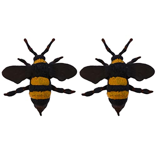 KICHOUSE 2stücke Realistische Bienen Modell Spielzeug Lebensnahe Simulation Von Bienenfiguren Für Heimdekoration Und Lernspielzeug von KICHOUSE