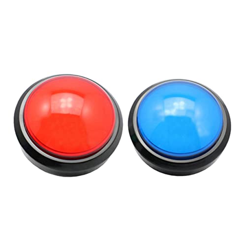 KICHOUSE 2 Stück Spiel Antwort Summer elektronischer Summer Spielgeräusch-Taste sprechende Summertasten Batterielicht led-Light Toy elektronischer Antwortgeber digitaler Responder von KICHOUSE