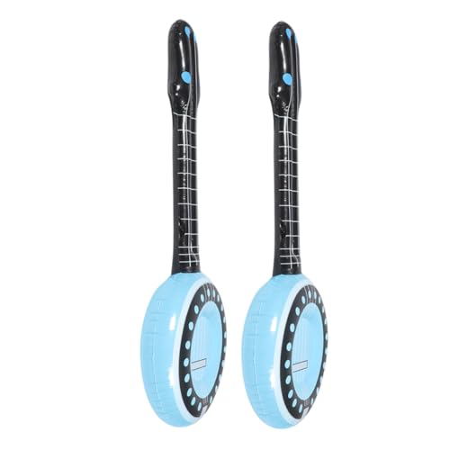 KICHOUSE 2 Stück Teiliges Aufblasbares Pvc musikinstrument Banjo Sichere Kinderparty deko für Bühnenauftritte und Kreative Spielzeit Kinderfreundliches Partyzubehör von KICHOUSE