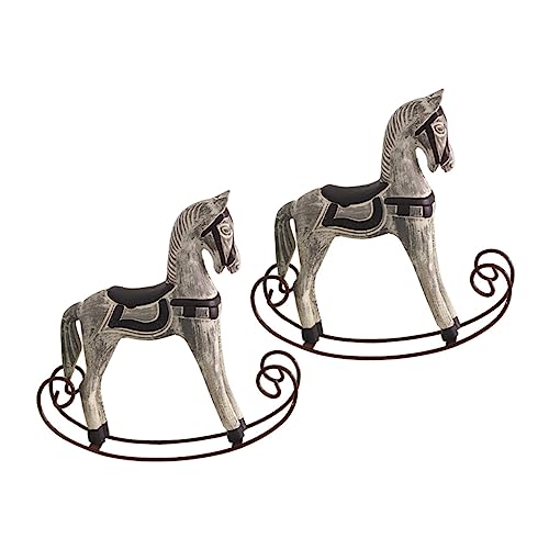 KICHOUSE Einzigartiges Holz-Desktop-Ornament Pferd Langeweile Spielzeug Pferd Ornamente Für Mädchen Wohnkultur von KICHOUSE