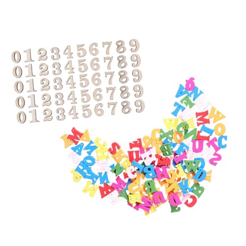 KICHOUSE 2 Taschen Basteln DIY Dekoration Holzschild Englische Alphabet Buchstaben Holznummer KICHOUSE 2 Taschen Basteln DIY Dekoration Holzschild Englische Alphabet Buchstaben Holznummer von KICHOUSE