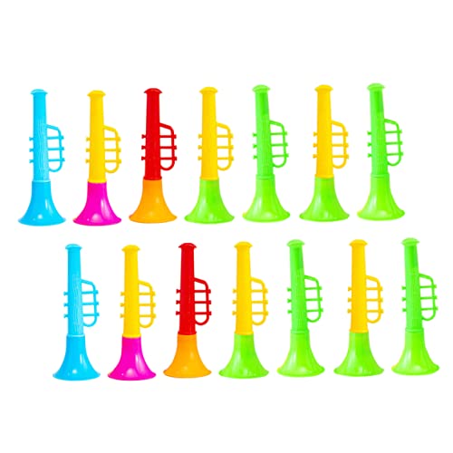 KICHOUSE 20 Stück Kleiner Lautsprecher Babymusikspielzeug Kind Mini Blasenhörner Trompeten Mini-Horn Mini-trompete Für Die Schule Haushaltsspielzeug Trompete Plastik von KICHOUSE