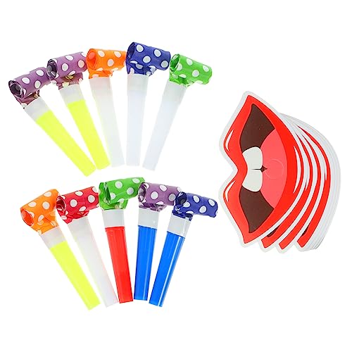 KICHOUSE 20 Stück Lustige Partytröten für Silvester und Feste Blasgeräusche für Kindergeburtstage Hochzeiten und Feiertagsfeiern Sicheres Material Perfektes Mitgebsel für Anlässe von KICHOUSE