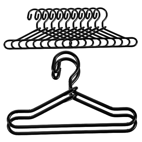 KICHOUSE 20 Stück Mini -Hanger -Modell Puppe klein Kleidung Miniatur-Aufhänger-Ornamente Simulation Mini-Kleiderbügel Mini simulierte Kleiderbügel Legierung Black KICHOUSE 20 Stück Mini -Hanger -Modell Puppe klein Kleidung Miniatur-Aufhänger-Ornamente Simulation Mini-Kleiderbügel Mini simulierte Kleiderbügel Legierung Black von KICHOUSE