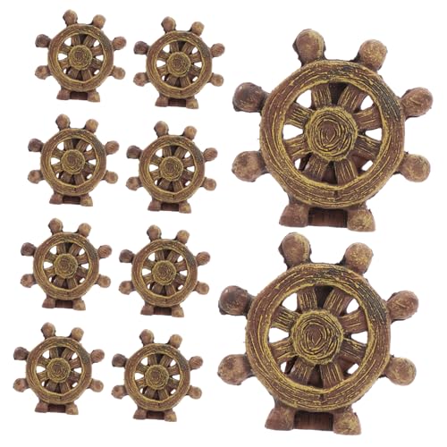 KICHOUSE 20 Stück Mini-ruder-Modelle, Miniatur-ruder-dekore, Rustikaler Stil, Miniatur-ruder-dekore, Miniatur-ruder-dekore, Miniatur-Strand-Accessoires von KICHOUSE