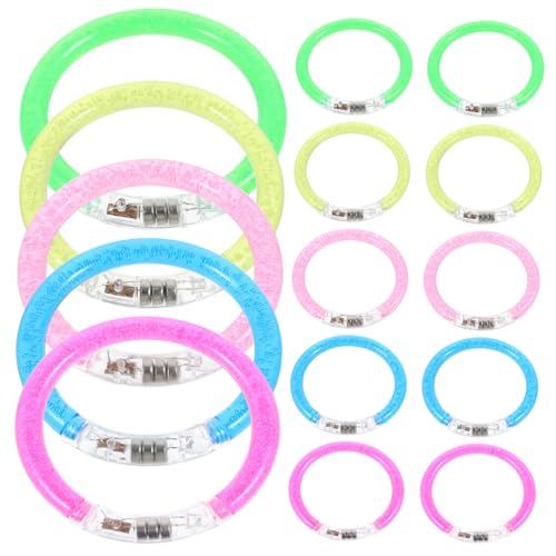 KICHOUSE 20 Stück Neon Leuchtarmbänder Diy Glühende Partyaccessoires für Dunkelheitsfeiern für Festivals Clubs und Sportveranstaltungen KICHOUSE 20 Stück Neon Leuchtarmbänder Diy Glühende Partyaccessoires für Dunkelheitsfeiern für Festivals Clubs und Sportveranstaltungen von KICHOUSE