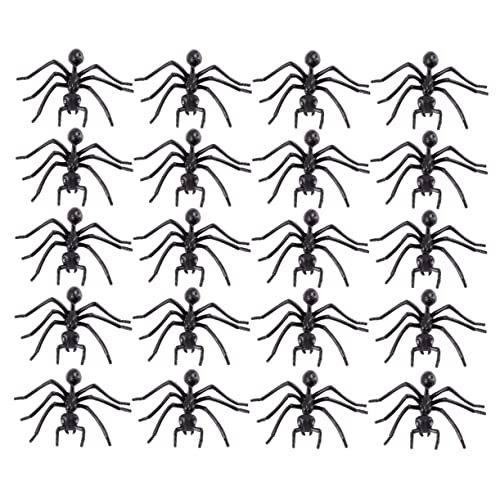 KICHOUSE 20 Stück Plastik Ameisen Modell Lustige Horror Deko für Halloween Realistische Simulation Insekten für Partys und Streiche für Naturwissenschaftliche Bildung von KICHOUSE