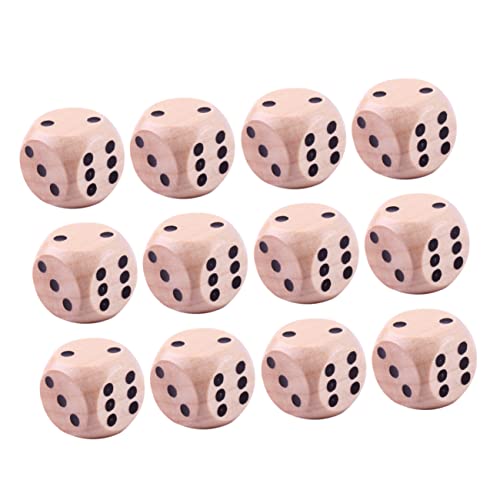 KICHOUSE 20 Stück Punktwürfel Aus Holz D Spaß Würfelspiele Lustige Ich Lustige Punktwürfel Für Bar Kneipenwürfel Balkenpunktwürfel Sechseckige Punktwürfel Spielwürfel Hölzern von KICHOUSE
