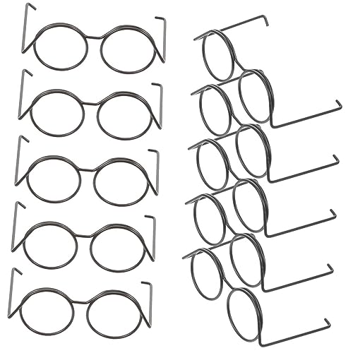 KICHOUSE 20 Stück Puppen Minibrillen Aus Metall Puppen Minibrillen Mini Sonnenbrillen Bastelpuppe Mädchen Mini Augenbrillen Sonnenbrillen Bastelzubehör Mini Puppenbrillen Zum von KICHOUSE