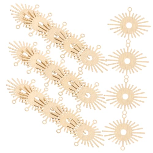 KICHOUSE 20 Stück Sonnenblumenschmuck Armbandanhänger Selber Machen Vintage Charms Für Die Schmuckherstellung DIY-schmuckfunde Anhänger Für Ohrringe Halskette-ohrring-anhänger Metall Golden von KICHOUSE