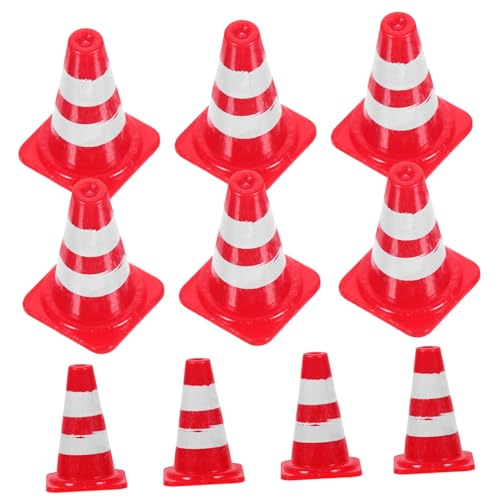 KICHOUSE 20 Stück Straßenschild Barrikadenmodell Verkehrskegelspielzeug für Mini -Verkehrskegel Plastik Sandtischverzierungen Miniatur-Verkehrskegel- Straßenbaukegel Abs KICHOUSE 20 Stück Straßenschild Barrikadenmodell Verkehrskegelspielzeug für Mini -Verkehrskegel Plastik Sandtischverzierungen Miniatur-Verkehrskegel- Straßenbaukegel Abs von KICHOUSE