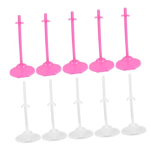 KICHOUSE 20 Stück Stützrahmen Für Puppen Puppenhalter Zubehör Puppenbaby Anzeige Stützständer Für Puppen Steht Transparent Mädchen Hoch Puppe Puppe Märchenkinder Puppenständer von KICHOUSE