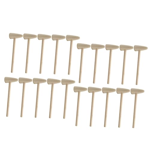 KICHOUSE 20 Stück Teiliges Mini Holzhammer Leichter Sicherer Mallet aus Dickem Vollholz Multifunktionales und Kuchenschlägel Polierte Oberfläche für Kleine Hände KICHOUSE 20 Stück Teiliges Mini Holzhammer Leichter Sicherer Mallet aus Dickem Vollholz Multifunktionales und Kuchenschlägel Polierte Oberfläche für Kleine Hände von KICHOUSE