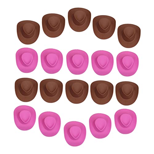 KICHOUSE 20 Stücke Kunststoff Mini Hüte Puppenhaus Spielzeug Winzige Hüte Für Handwerk von KICHOUSE