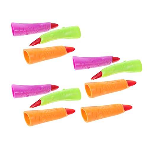 KICHOUSE 20Stücke Gruselige Halloween Fingerabdeckungen Für Künstliche Nägel Für Streichspielzeug Und Mottopartys Mischfarben Für Cosplay Und Halloween Dekoration von KICHOUSE