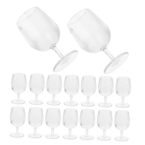KICHOUSE 20Stücke Mini Weinbecher aus Kunststoff Becher für Puppenhaus Dekoration DIY Zubehör für Mini Zubehör für Kreative Arrangements KICHOUSE 20Stücke Mini Weinbecher aus Kunststoff Becher für Puppenhaus Dekoration DIY Zubehör für Mini Zubehör für Kreative Arrangements von KICHOUSE