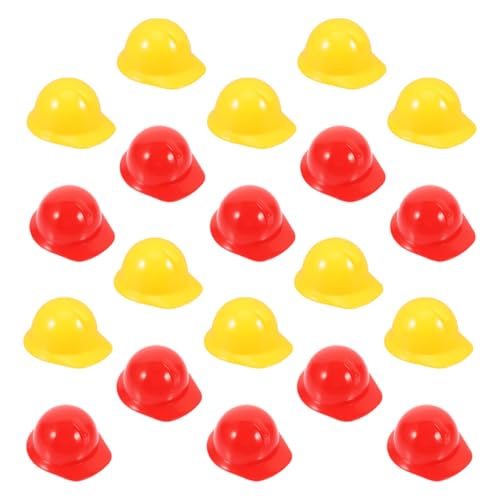 KICHOUSE 20Stücke Schutzhelme für Puppenzubehör und Partydekoration Kunststoff Bauhelme Rot und Gelb für Bastelprojekte und Rollenspiele KICHOUSE 20Stücke Schutzhelme für Puppenzubehör und Partydekoration Kunststoff Bauhelme Rot und Gelb für Bastelprojekte und Rollenspiele von KICHOUSE