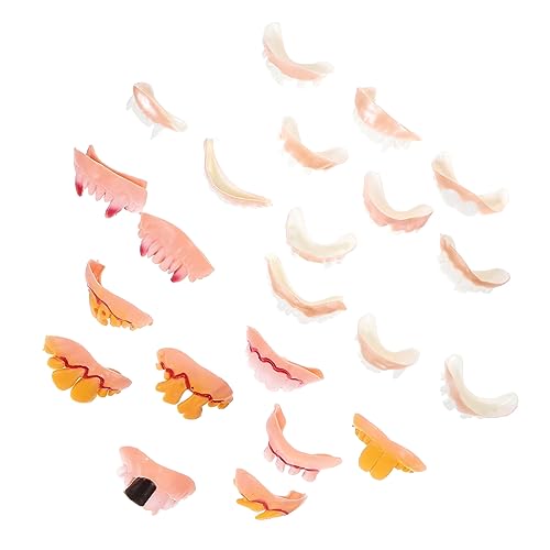 KICHOUSE 22St Halloween-Zahnersatzspiel Reißzähne Zahnaufhellungsstreifen Grill für die Zähne schnappen Oral falsche zähne Halloween schminke Karneval Zahnersatz Streich-Requisiten Gummi KICHOUSE 22St Halloween-Zahnersatzspiel Reißzähne Zahnaufhellungsstreifen Grill für die Zähne schnappen Oral falsche zähne Halloween schminke Karneval Zahnersatz Streich-Requisiten Gummi von KICHOUSE