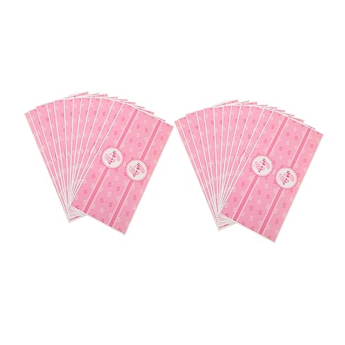 KICHOUSE 24 Stück Aufkleber Für Wasserflaschen Aufkleber Enthüllen Partyzubehör Für Babys Etiketten Für Säuglingswasserflaschen Babypartygeschenk Hochwertige Selbstklebende Aufkleber Rosa von KICHOUSE