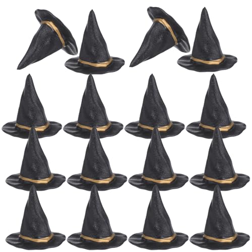KICHOUSE 24 Stück Halloween-Hexenhüte: Winzige Puppenhaus-Miniaturen, Miniatur-Hexenhüte, Weinflaschenaufsätze für Partydekorationen, Puppenhaus-Zubehör KICHOUSE 24 Stück Halloween-Hexenhüte: Winzige Puppenhaus-Miniaturen, Miniatur-Hexenhüte, Weinflaschenaufsätze für Partydekorationen, Puppenhaus-Zubehör von KICHOUSE