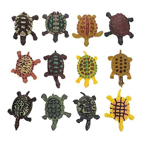 KICHOUSE 24Stücke Schildkrötenmodell Realistische Simulationstiere Für Aquarien Deko Bildungsspielzeug Und Gartenornamente Für Meerestiere von KICHOUSE