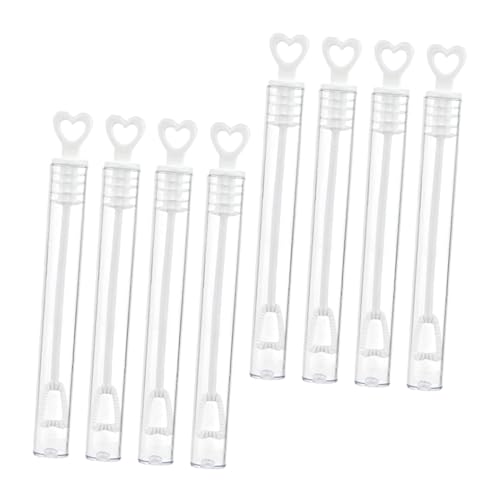 KICHOUSE 24Stücke Transparente Plastikblasenstäbe Mini Seifenblasen Zauberstäbe für Hochzeit Gartenfeiern Sicher und Leicht für und Outdoor Aktivitäten von KICHOUSE