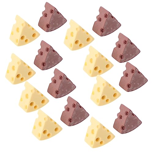 KICHOUSE 24pcs Simulierte Käsemodell Dekore Barrette Ornament DIY Telefonschale Schmücken KICHOUSE 24pcs Simulierte Käsemodell Dekore Barrette Ornament DIY Telefonschale Schmücken von KICHOUSE