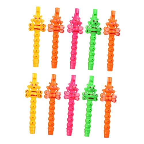 KICHOUSE 25 Stück Bienenflöte Spielzeugflöte Anfänger üben Klarinette pädagogische Klarinette Musikinstrument Windinstrument üben Klarinette Praktische Klarinette Kinderflöte Plastik von KICHOUSE