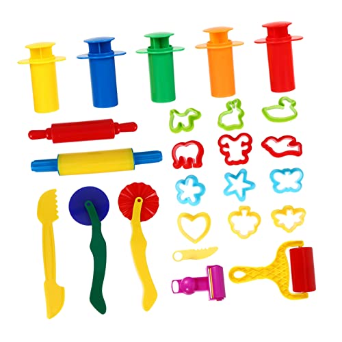 KICHOUSE 25stücke Teiliges Set Für Junge Mädchen Bunte Knetwerkzeuge Und Formen Für Kreatives Spielen Für -projekte Und Pädagogisches Spielzeug von KICHOUSE