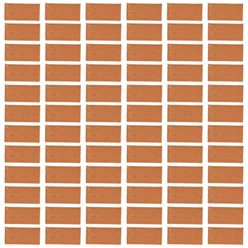 KICHOUSE 250 Stück Mini-Steine bauernhofspielzeug mikrolandschaft Micro Landscape Bricks gartenrechen Garten Ziegel Mini-Gartenziegel Sandtisch Ziegel Miniatur-Ziegel-Ornament Boden Brown von KICHOUSE