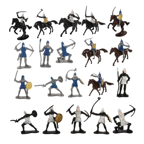 KICHOUSE 28Stücke Teiliges Miniaturritter und Soldatenfiguren für Sandtisch Szenen Sichere Farben für Freunde Leicht und Kompakt zum Basteln KICHOUSE 28Stücke Teiliges Miniaturritter und Soldatenfiguren für Sandtisch Szenen Sichere Farben für Freunde Leicht und Kompakt zum Basteln von KICHOUSE