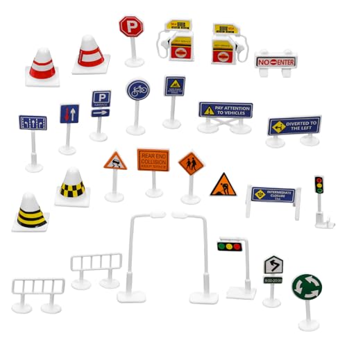 KICHOUSE 28Stücke Verkehrsschilder Für Teiliges Spielset Aus Lernspielzeug Zur Verkehrsbildung Für Drinnen Und Draußen Fördert Fantasie Und Verkehrssicherheit KICHOUSE 28Stücke Verkehrsschilder Für Teiliges Spielset Aus Lernspielzeug Zur Verkehrsbildung Für Drinnen Und Draußen Fördert Fantasie Und Verkehrssicherheit von KICHOUSE