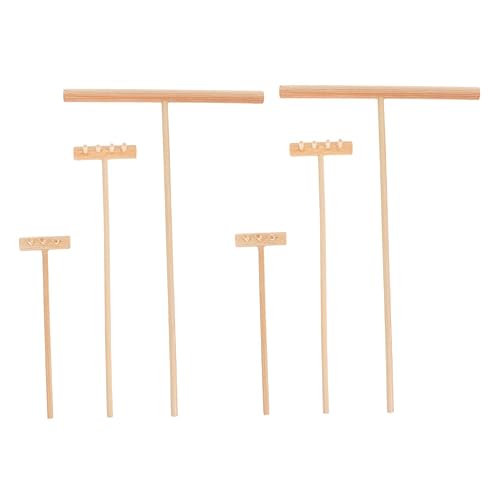 KICHOUSE 2Sätze Mini Garten Sand Rechen Dekorative Rechen für Meditations Sandtische Zubehörteile für Zen und Sandkasten Spiele Leicht und Tragbar von KICHOUSE
