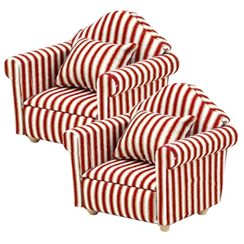 KICHOUSE 2Sätze Mini House Sofa Teiliges Puppenhaus Möbelstück Für Kreative Dekoration Lebensnahe Sofamodelle Für Puppenhaus Zubehör Sicher Und Langlebig KICHOUSE 2Sätze Mini House Sofa Teiliges Puppenhaus Möbelstück Für Kreative Dekoration Lebensnahe Sofamodelle Für Puppenhaus Zubehör Sicher Und Langlebig von KICHOUSE