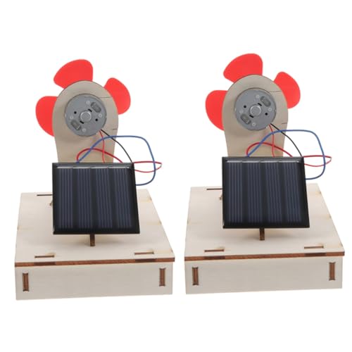 KICHOUSE 2Sätze Solarventilator DIY Bausatz für Teiliges Solarbetriebenes Spielzeugset Lernspielzeug für Wissenschaftliche Experimente für Schule und Zuhause Fördert Kreativität von KICHOUSE