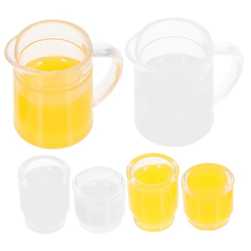 KICHOUSE 2Sätze Tassenkrug für Puppenhaus Teiliges Zubehör für Miniaturszenen Mini Saft und Milchkrüge Lebensechte Dekoration für Kinderzimmer und Rollenspiele KICHOUSE 2Sätze Tassenkrug für Puppenhaus Teiliges Zubehör für Miniaturszenen Mini Saft und Milchkrüge Lebensechte Dekoration für Kinderzimmer und Rollenspiele von KICHOUSE