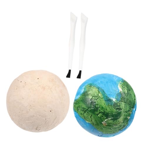 KICHOUSE 2Sätze Teiliges DIY Ausgrabungsset Für Lernspielzeug Zur Erkundung Von Mond Und Erde Sicheres Spielzeugset Zum Graben Für Kreative Und Fördernde Eltern Aktivitäten von KICHOUSE