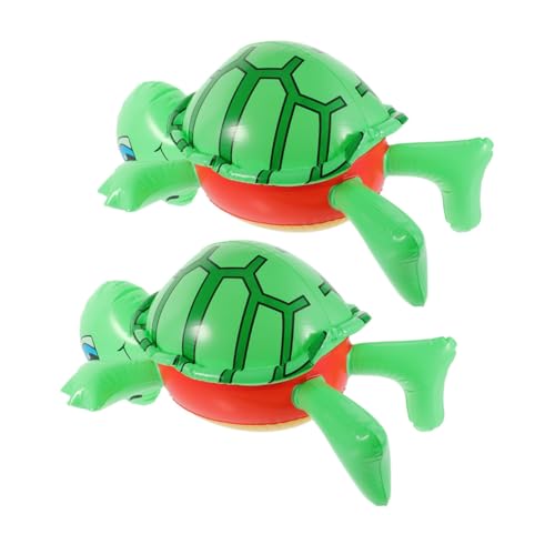 KICHOUSE 2Stücke Aufblasbare Schildkröte PVC Schwimmspielzeug für Partys Dekoration und Spaß im Pool oder Am Strand Langlebig und Leicht zu Transportieren für Erwachsene von KICHOUSE